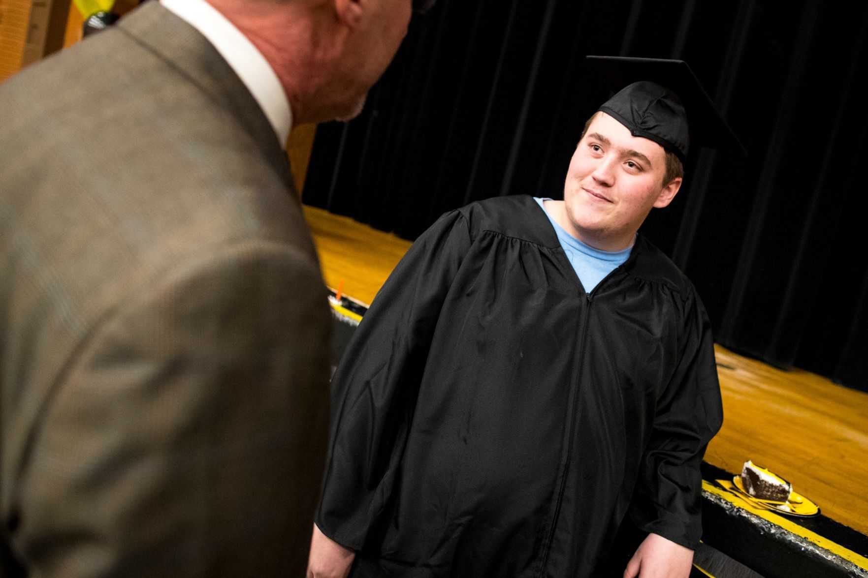 Blake Raines' graduation ceremony